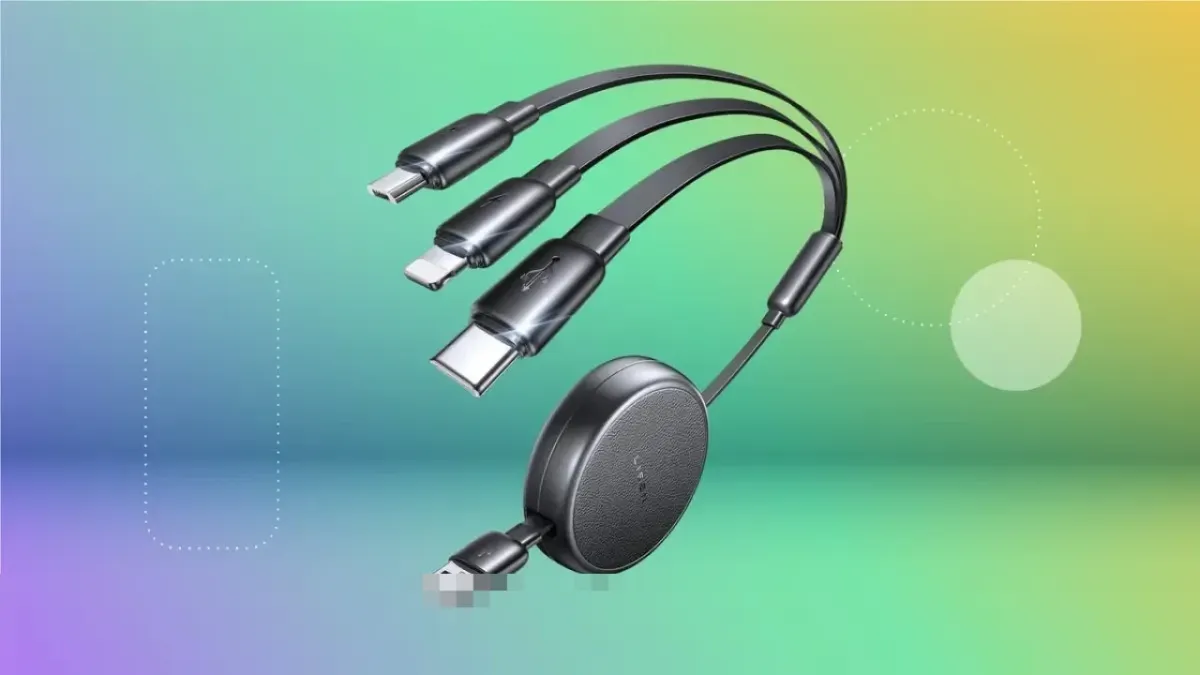 Kabel Charger Lisen 3-in-1 di Amazon Turun Jadi US$9, Dilengkapi Konektor USB-C, Lightning, dan Micro-USB