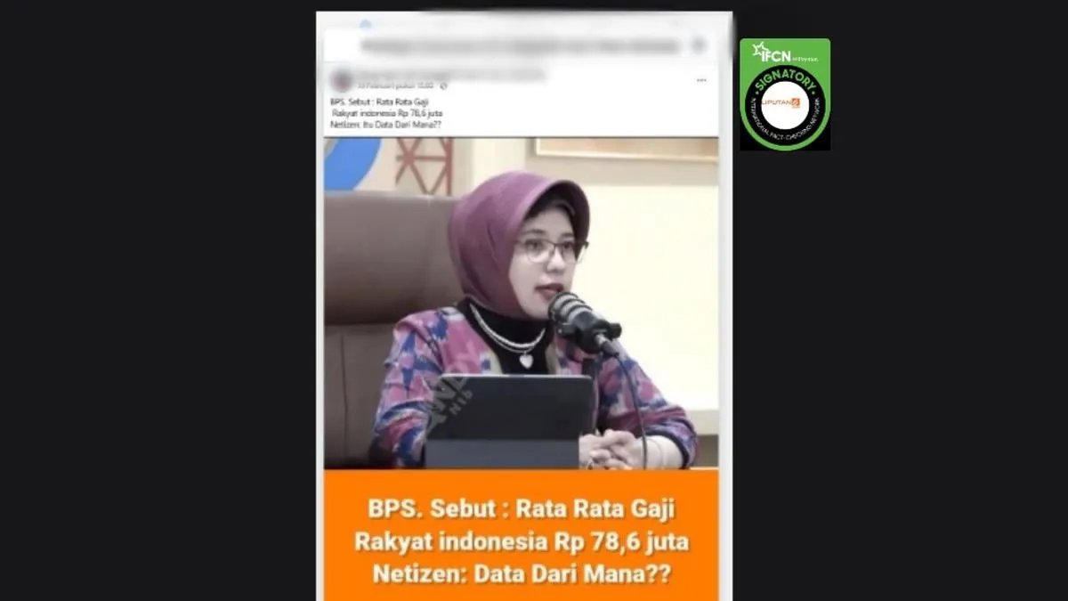 BPS Tegaskan Tak Pernah Rilis Rata-rata Gaji Rp 78,6 Juta, Angka Itu Merujuk PDB per Kapita