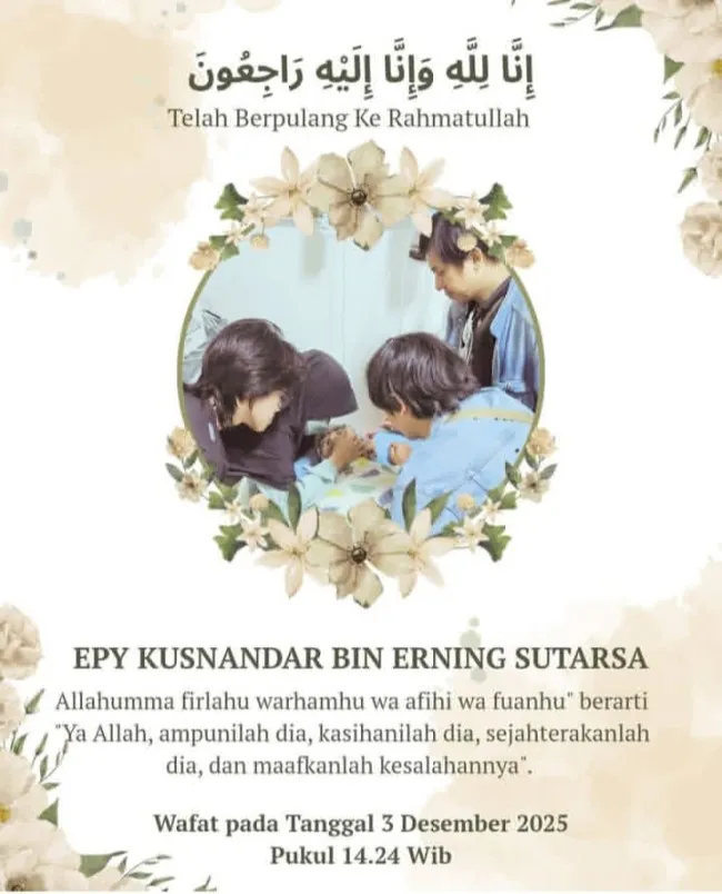 Aktor Senior Epy Kusnandar Meninggal Dunia, Jenazah Disemayamkan di Jagakarsa