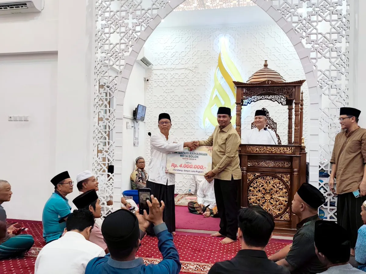 Wakil Wali Kota Solok Pimpin Tim II Safari Ramadhan di Masjid Istiqamah, Paparkan Program Prioritas dan Serap Aspirasi