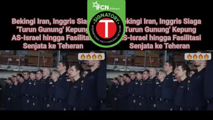 Klaim Inggris Kerahkan Pasukan untuk Bantu Iran pada 2026 Keliru, Foto Ternyata dari Kunjungan Raja Charles III