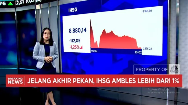 Menjelang Rebalancing MSCI, IHSG Turun Lebih dari 1% ke Level 8.800-an