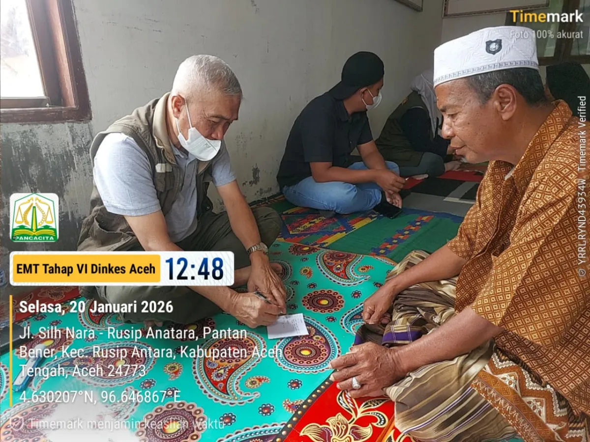 EMT Terpadu Dinkes Aceh Perluas Layanan Kesehatan Pascabencana di Sejumlah Kabupaten