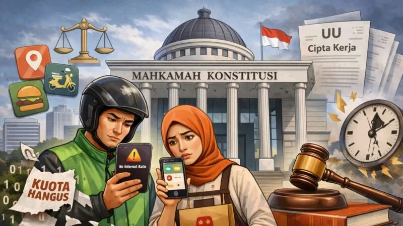 MK Panggil Operator Seluler dan PLN dalam Uji Materi UU Cipta Kerja soal Kuota Internet Hangus