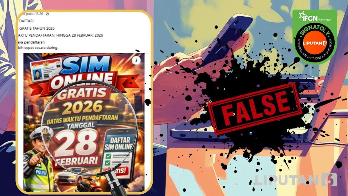 Tautan Pendaftaran SIM Online Gratis hingga 28 Februari 2026 Dipastikan Hoaks