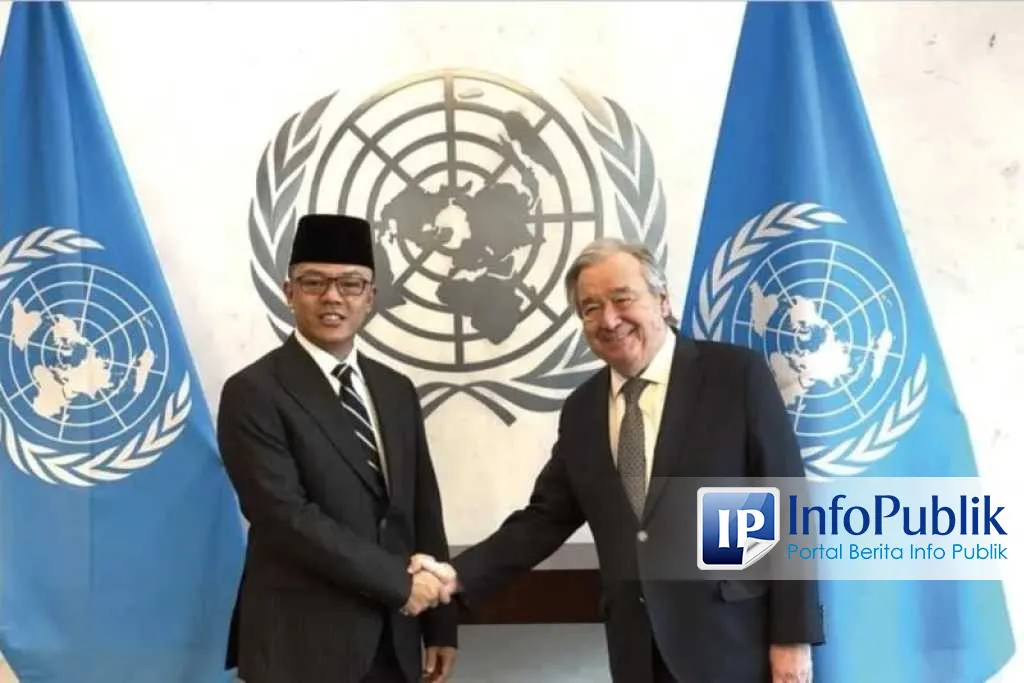 Menlu RI Temui Sekjen PBB, Tegaskan Solusi Dua Negara dan Sinergi Board of Peace