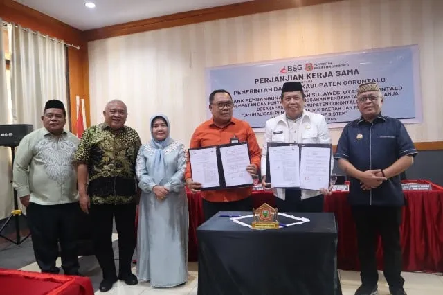 Pemkab Gorontalo Kerja Sama dengan Bank SulutGo untuk Digitalisasi APBDes dan Pajak Daerah