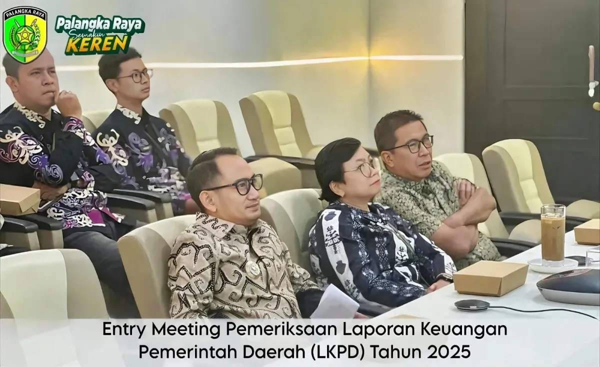 Wali Kota Palangka Raya Ikuti Entry Meeting BPK, Tegaskan Dukungan Pemeriksaan LKPD 2025