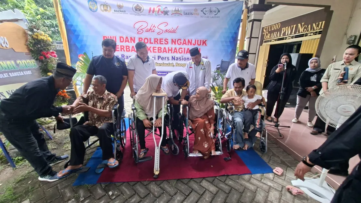 PWI Nganjuk Jadikan Bakti Sosial untuk Disabilitas Agenda Tahunan Peringatan HPN