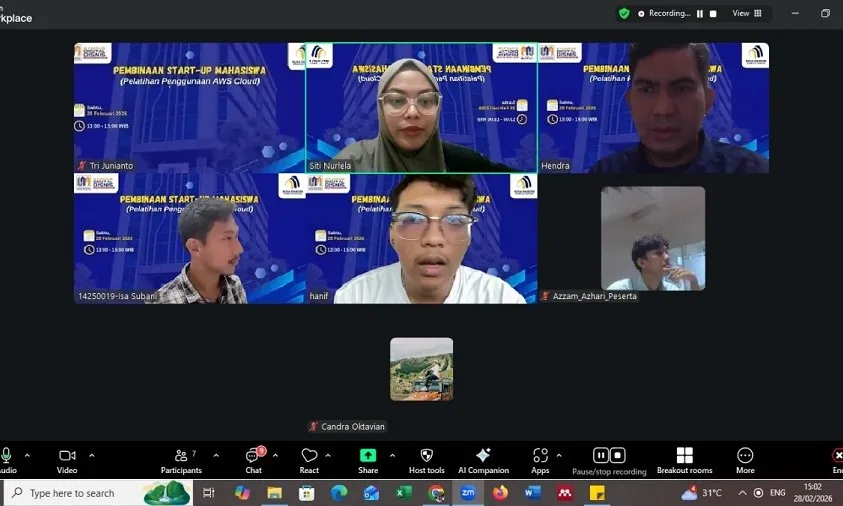 UNM Gelar Pelatihan AWS Cloud untuk Perkuat Infrastruktur Startup Mahasiswa