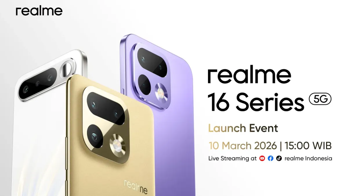 Realme 16 Series 5G Meluncur di Indonesia 10 Maret 2026, Hadir dalam Tiga Model