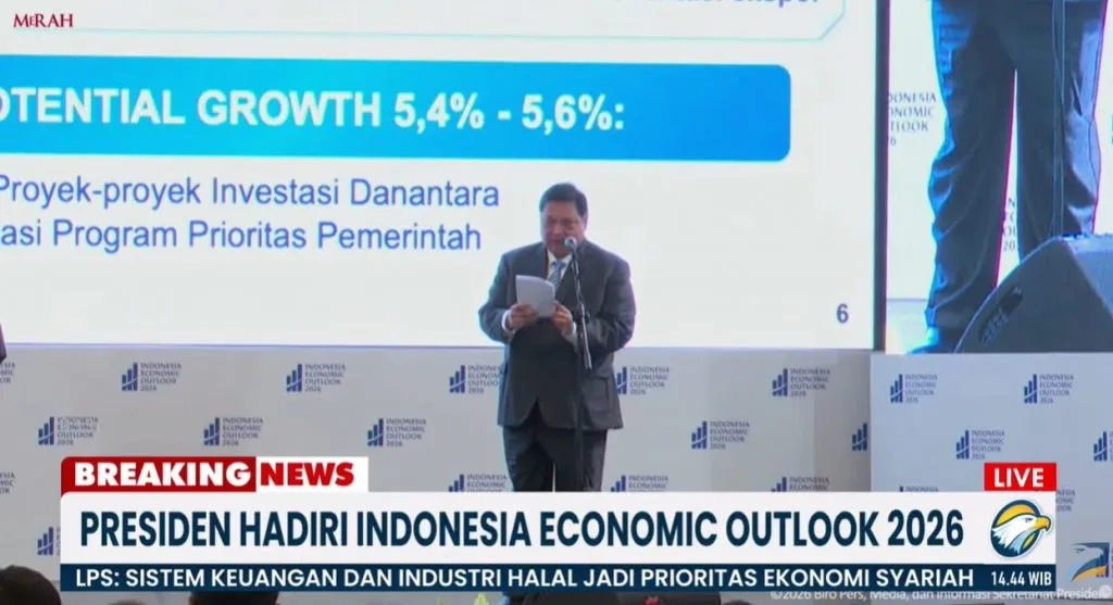 Airlangga: Pertumbuhan Ekonomi Global Stagnan 3%, Indonesia Tumbuh 5,11% pada Kuartal IV