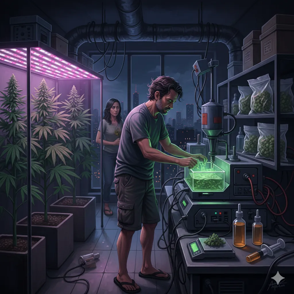 Polisi Bongkar Laboratorium Ganja Rumahan di Jagakarsa, Konten Kreator Jadi Tersangka