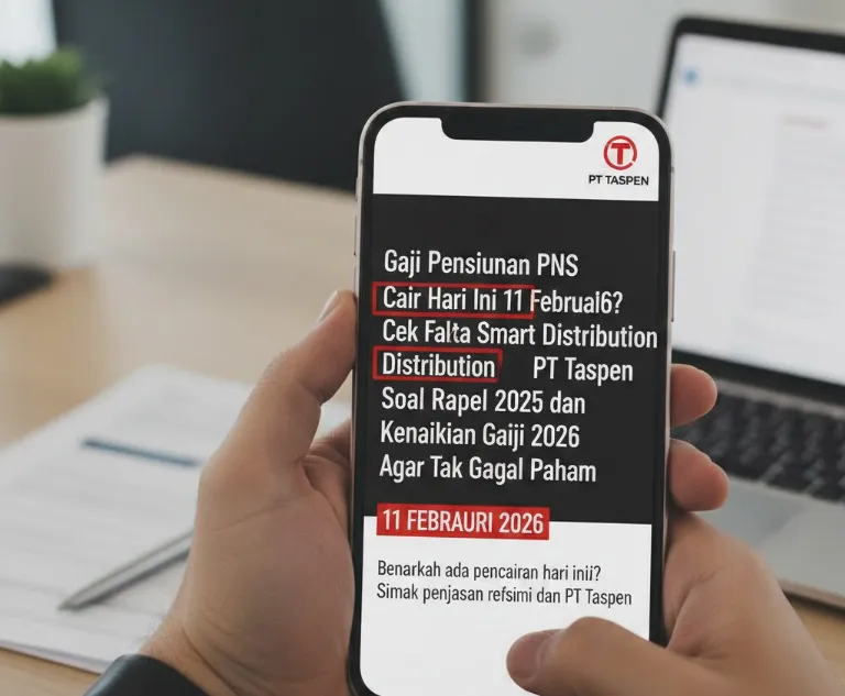 Kabar Gaji Pensiunan Cair 11 Februari 2026 Ramai di Medsos, Taspen Jelaskan Mekanisme Smart Distribution dan Rapel 2025