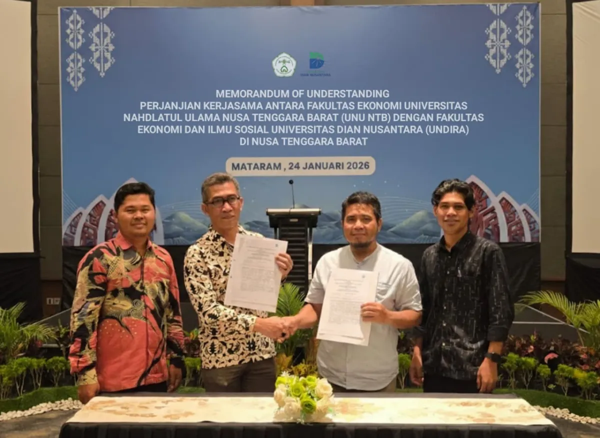 Fakultas Ekonomi UNU NTB dan FBIS Undira Teken MoU Perkuat Tri Dharma Perguruan Tinggi