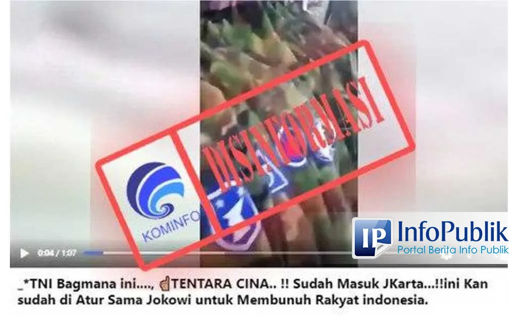 Cek Fakta: Video Diklaim Tentara China Masuk Jakarta untuk Membunuh Warga, Ternyata Keliru