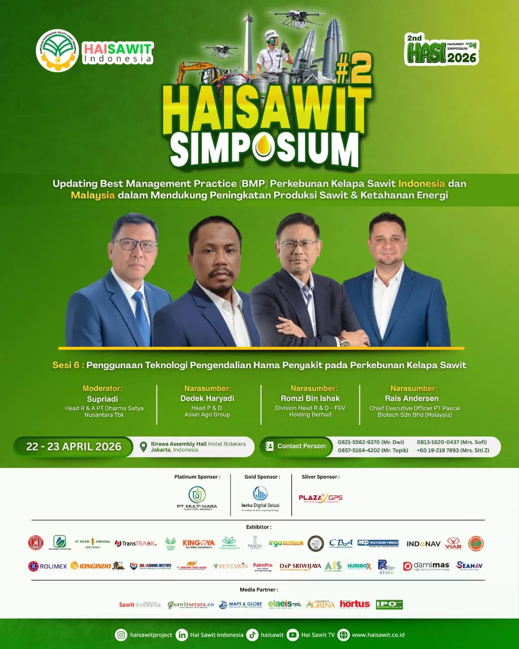 Hari Kedua HASI 2026 Soroti Teknologi Pengendalian Hama dan Penyakit di Perkebunan Sawit