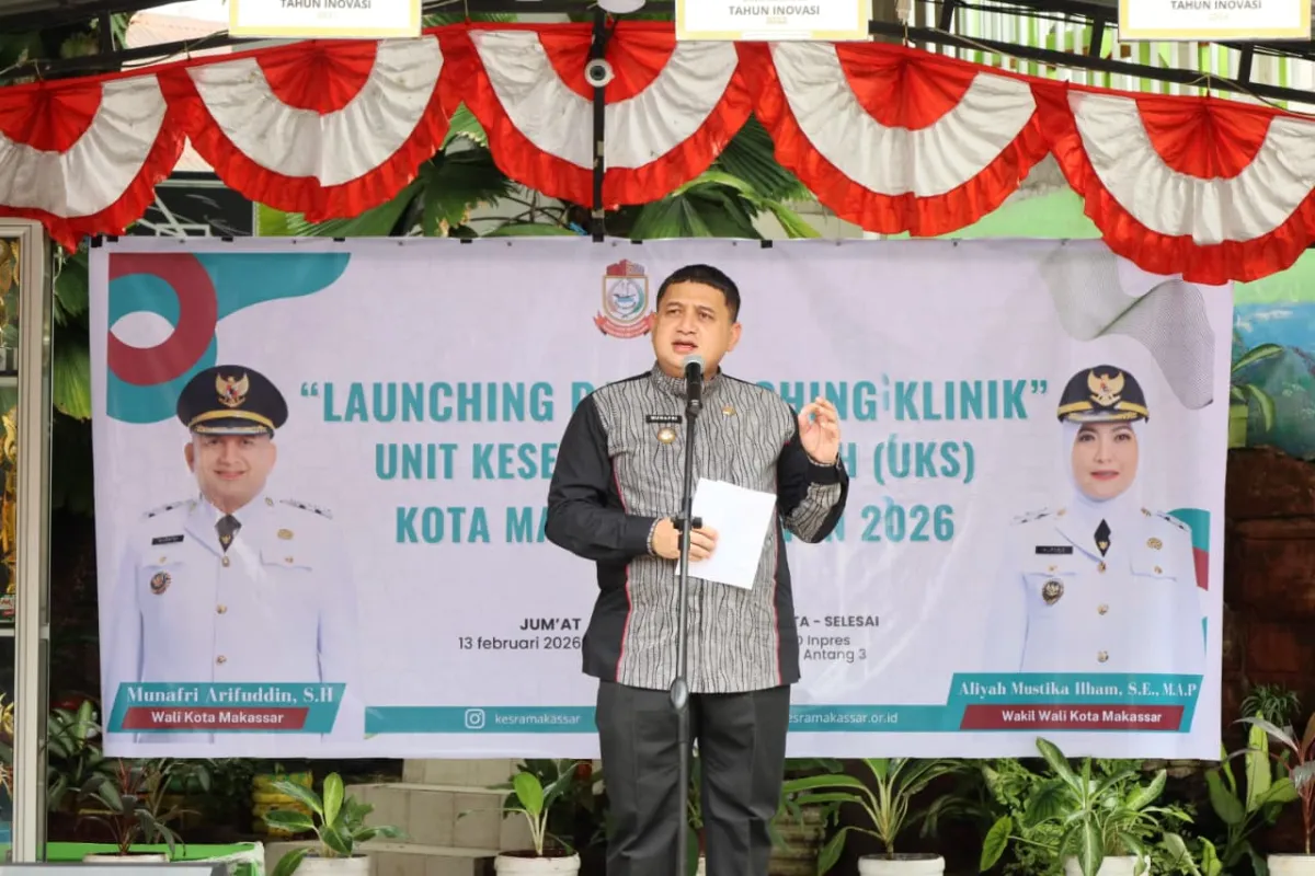 Wali Kota Makassar Resmikan UKS Salewangeeng, Dorong Sekolah Jadi Pusat Edukasi Kesehatan dan Gizi