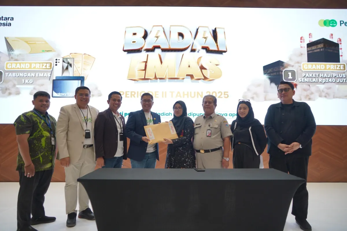 Pegadaian Umumkan Pemenang Undian Badai Emas Periode II 2025, Grand Prize Tabungan Emas 1 Kg