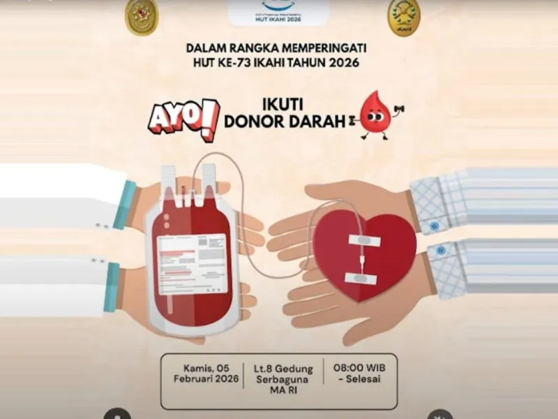 PP IKAHI Awali Peringatan HUT Ke-73 dengan Kegiatan Donor Darah