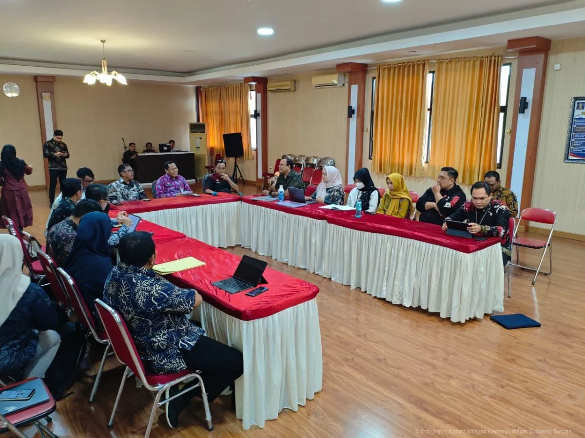 Kemenkum Sulteng Harmonisasi Ranperkada Morowali soal BPHTB untuk MBR dan Pengendalian Operasi Bencana