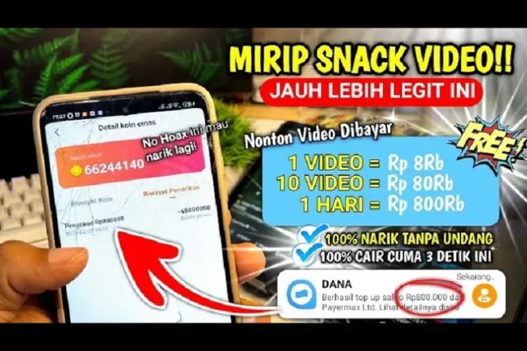 Aplikasi Penghasil Uang 2026 Baru Ramai Dibahas, Disebut Mirip Snack Video dan Melolo