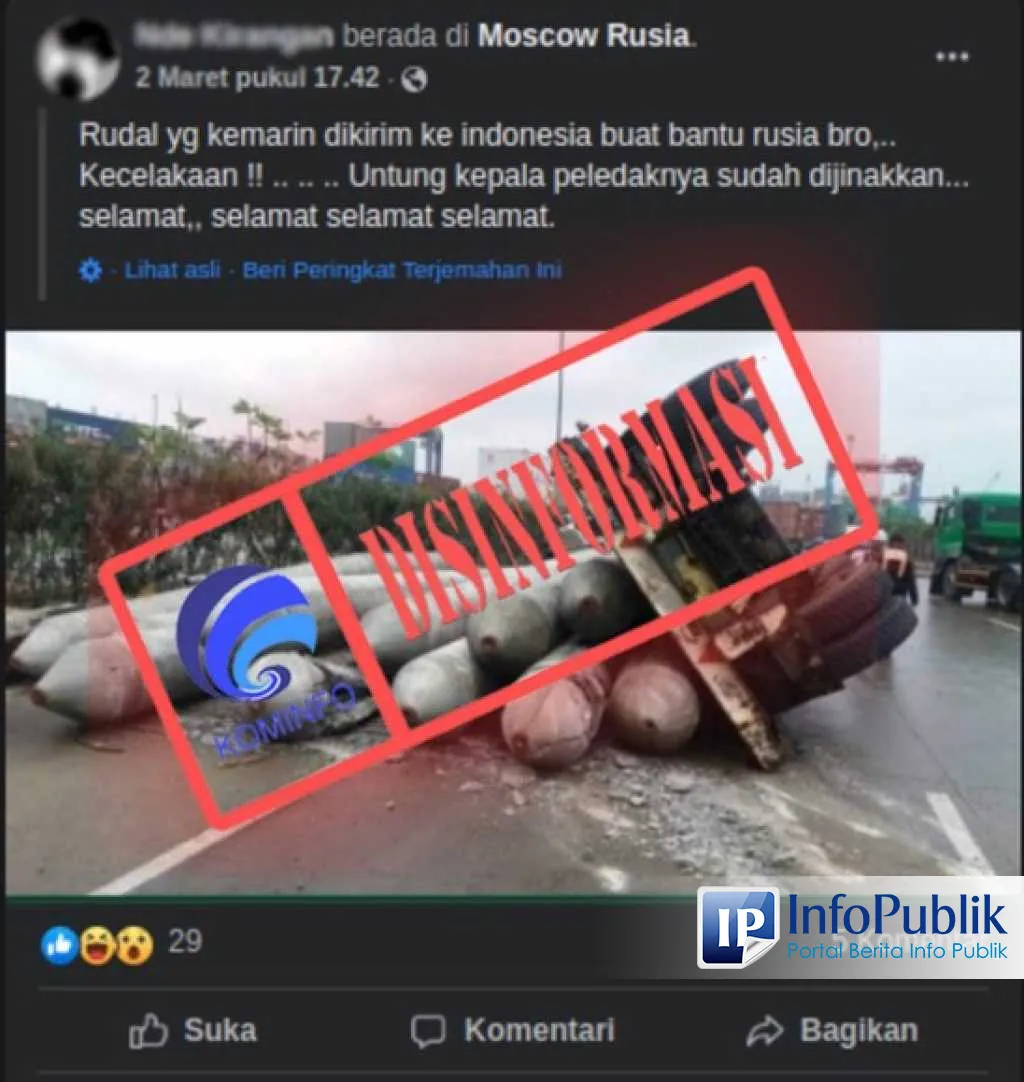 Cek Fakta: Foto Kecelakaan Truk Pengangkut Rudal dari Indonesia ke Rusia Ternyata Keliru