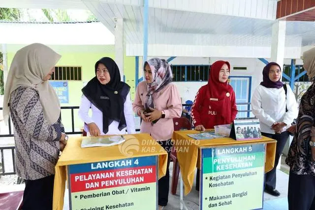 Persit Chandra Kirana Kodim 0208/Asahan Studi Tiru ke Posyandu Melur di Asahan