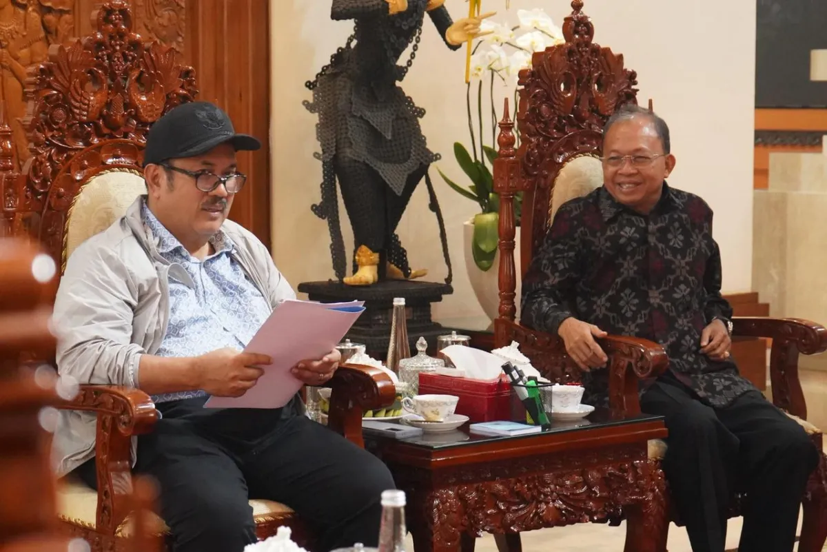 Menteri Bappenas Temui Gubernur Bali, Bandara Baru dan LRT Dibahas dalam Perencanaan Nasional