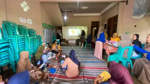 Mahasiswa BBK 7 UNAIR Dampingi Posyandu dan Edukasi Gizi di Desa Karangcangkring
