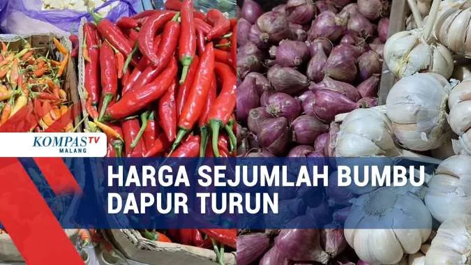 Harga Sejumlah Bumbu Dapur di Pasar Besar Malang Turun di Awal 2026, Bawang Putih dan Cabai Hijau Naik
