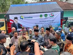 Polsek Cisalak Subang Amankan Kegiatan Pelepasan Ekspor Komoditas Kopi