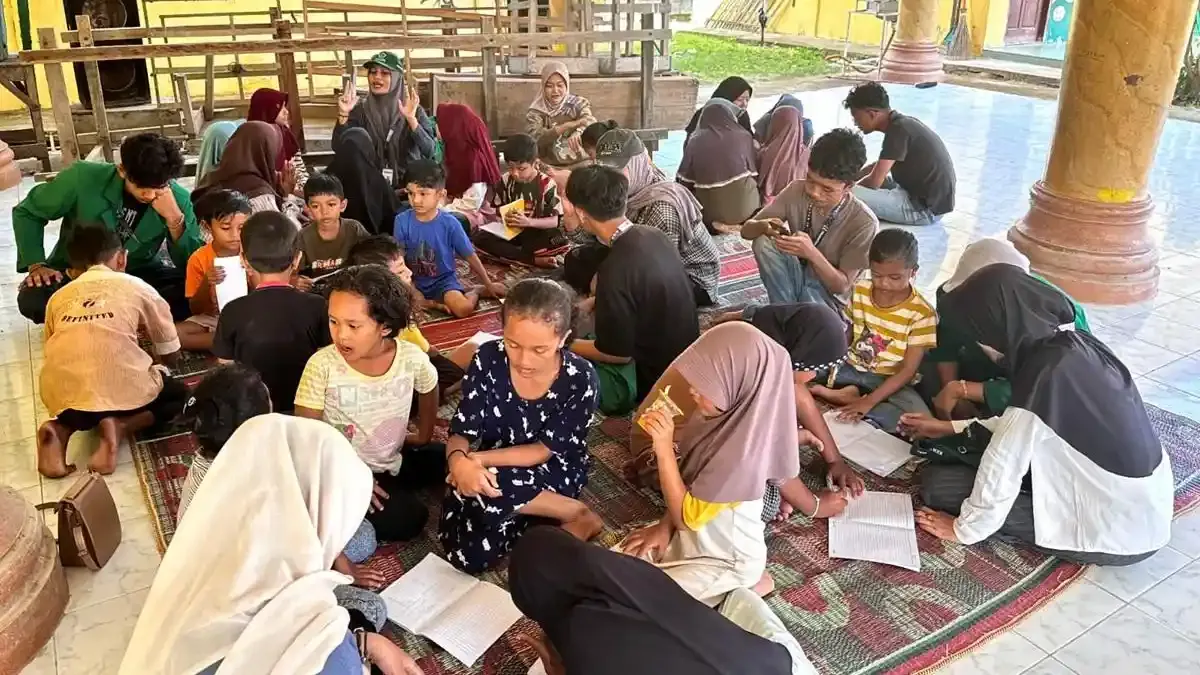 Mahasiswa KKN Unimal Gelar Program Pendidikan Gratis Ilmiah dan Demokratis untuk Siswa SD di Aceh Utara