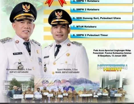 Sejumlah Sekolah di Kotabaru Raih Penghargaan Adiwiyata 2025