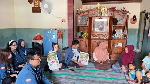 BBK 7 UNAIR Sosialisasikan Gizi Seimbang untuk Cegah Stunting di Desa Kalitengah