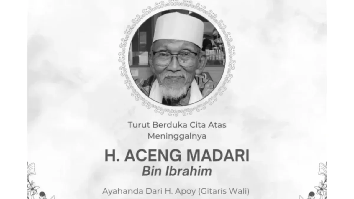 Ayahanda Apoy Wali, H. Aceng Madari bin Ibrahim, Meninggal Dunia