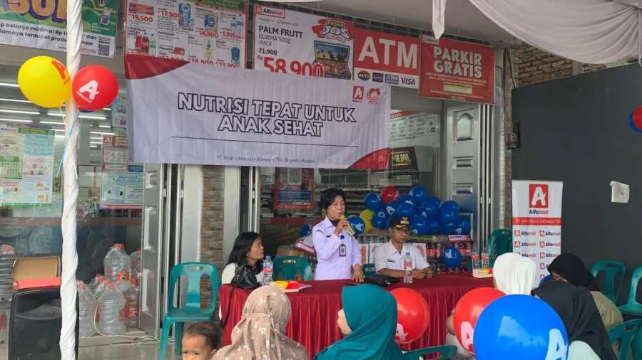 Program CSR Alfamidi di Tebing Tinggi Fokus pada Edukasi Nutrisi untuk Balita, Diikuti 100 Keluarga