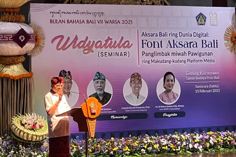 Agenda Bulan Bahasa Bali VIII 9 Februari 2026: Seminar Widyatula hingga Masatua Carita Tantri