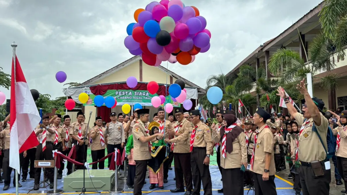 Sekda Tegal Buka Pesta Siaga Kwarcab Tegal 2026 di Tarub