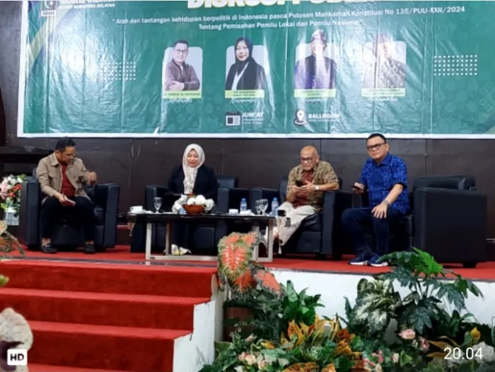 KAHMI Sumsel Gelar Diskusi Arah Politik Usai Putusan MK soal Pemisahan Pemilu