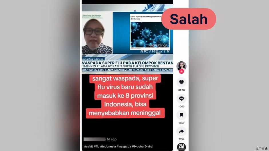 Klaim “Superflu” sebagai Virus Baru Mematikan Tidak Tepat, Ini Faktanya