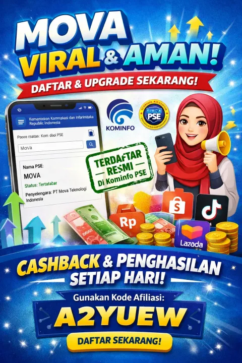 MOVA Ramai Dicari: Cara Kerja Aplikasi Cashback, Cara Daftar, hingga Upgrade Partner