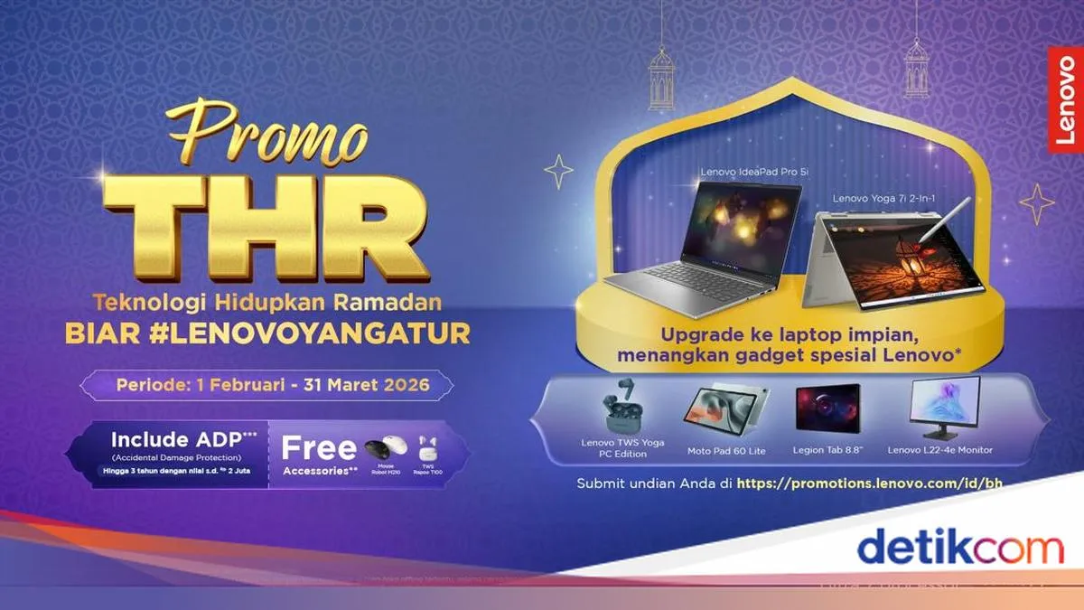Lenovo Gelar Promo THR “Teknologi Hidupkan Ramadan” hingga 31 Maret 2026