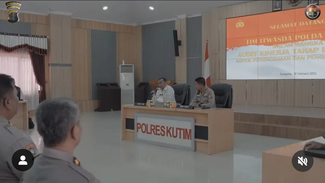 Itwasda Polda Kaltim Gelar Audit Kinerja Tahap I 2026 di Polres Kutai Timur