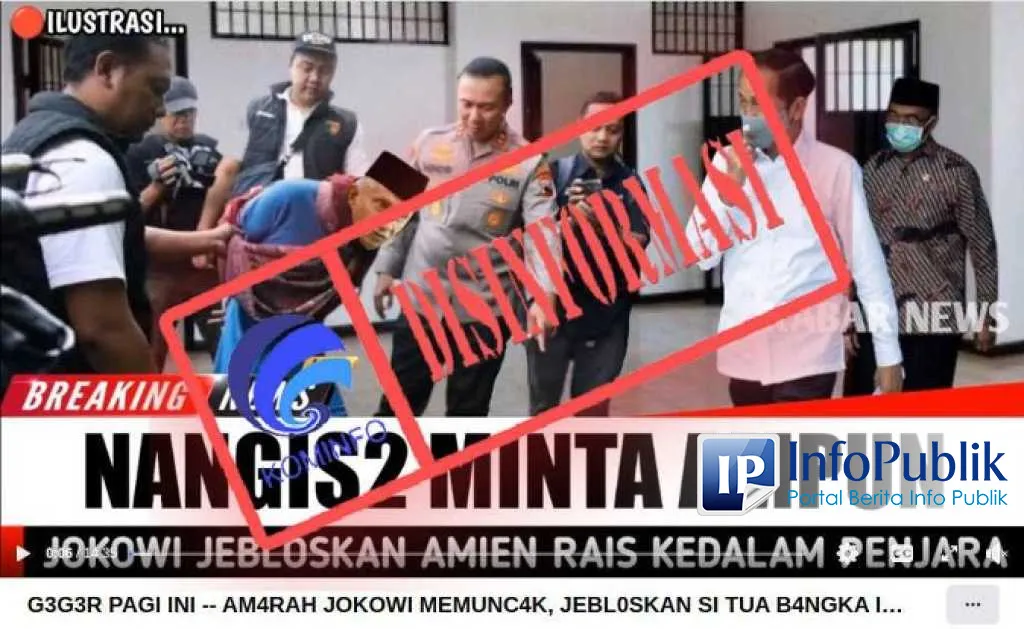 Cek Fakta: Klaim Video Jokowi Penjarakan Amien Rais Disebut Keliru, Thumbnail Hasil Suntingan