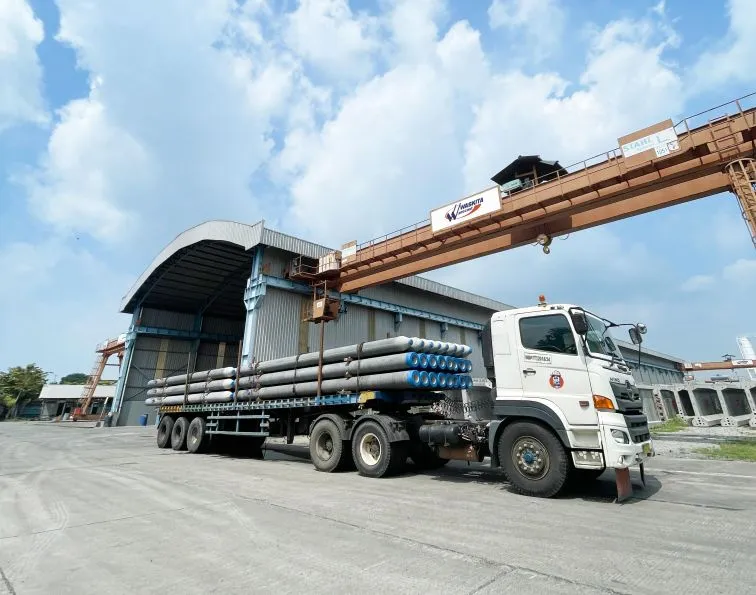 WSBP Pasok 1.602 Spun Pile untuk Proyek NPEA Seksi II