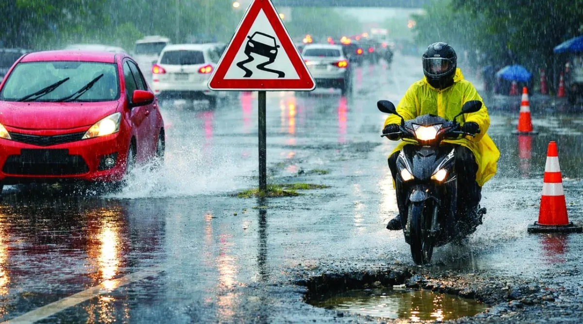 Tips Aman Berkendara Saat Musim Hujan: Periksa Kendaraan, Kurangi Kecepatan, dan Waspadai Genangan