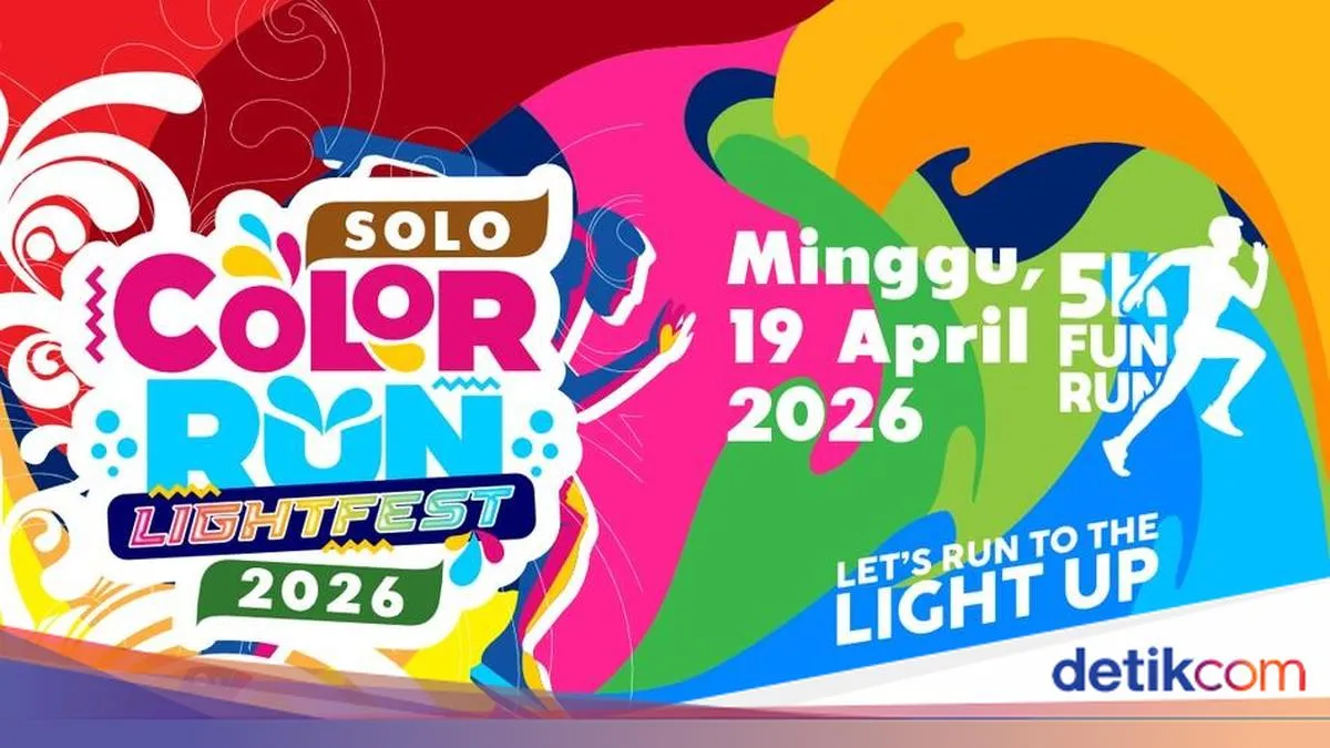 Musik dan Taburan Warna Akan Meriahkan Rute Solo Color Run Lightfest 2026