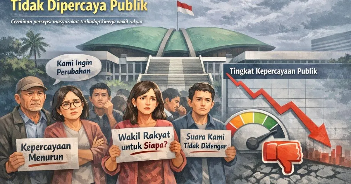 Survei Indikator: DPR Jadi Lembaga dengan Tingkat Kepercayaan Publik Terendah