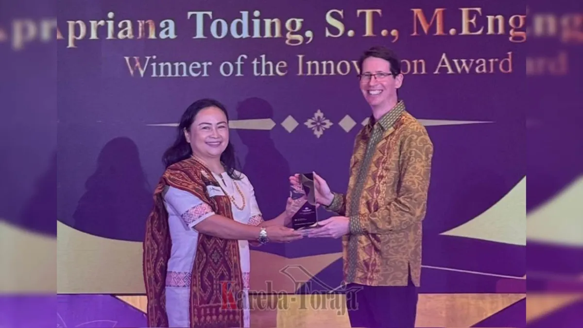 Prof. Apriana Toding Raih Innovation Award di Australia Alumni Award 2026